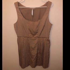 Peach polka dot dress